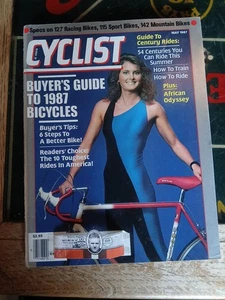 Cyclist Magazine May 1987 Cycling Bicycle Racing Oakley Advertisement - Picture 1 of 9