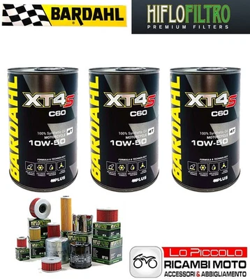 Tagliando 3 OLIO [BARDAHL] XT4-S 10w50 + FILTRO Yamaha YZF-R6 600 2016 2017 Foto 1 de 4