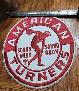 Rare Vintage 1960s American Turners Exercise Fitness Organization 7.5 In Patch - Picture 1 of 2