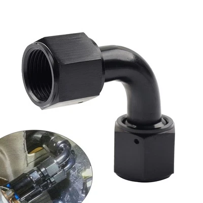 10AN Buchse auf Buchse 90 Grad Schwenkkupplung Union Fitting Adapter Stecker - Image 1 of 4