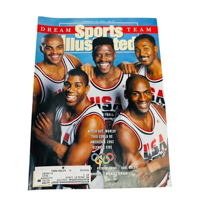 Sports Illustrated Dream Team 1991 Olympic Michael Jordan Magic Johnson Ewing - image 1 of 3