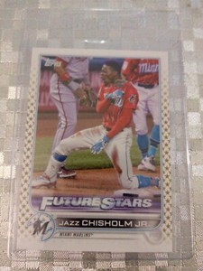 #6 Jazz Chisholm Jr. Miami Marlins  - 2022 Topps Walmart Gold Star Parallel