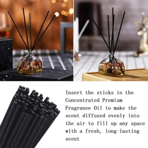 Bastoni di ricambio diffusore fibra per profumo aroma 100 pezzi (25 cm x 3 mm) - Foto 1 di 6