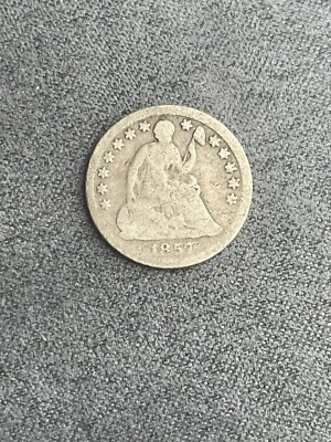 1857 SEATED LIBERTY HALF DIME SILVER (#40) - Image 1 of 2