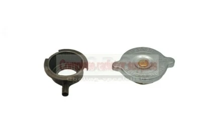 Mild Steel steel 56 mm Radiator Filler Neck and 23lb/1.6 Bar Pressure Cap - Image 1 of 3