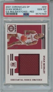 Evan Mobley PSA 10 2021 Panini Player Worn DP Encased Substantial Rookie RC /199 - Picture 1 of 3