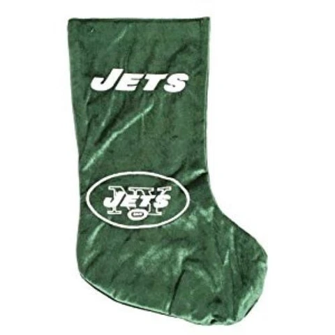 NFL New York Jets Embroidered Velvet Christmas Stocking Cover