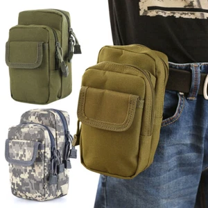 Tactical Cell Phone Pouch Wallet Belt Holster Case Bag Military Army Molle Pouch - Picture 1 of 28