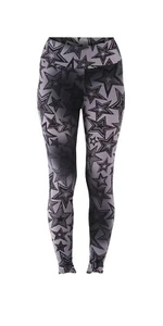 NO BOUNDARIES JUNIORS' SUEDED ANKLE LEGGINGS SIZE XXS / XS NEW STAR PRINT GRAY  - Picture 1 of 7