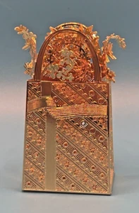 Danbury Mint 2006 Annual 23K Gold plated Ornament "Gift Bag." - Picture 1 of 6