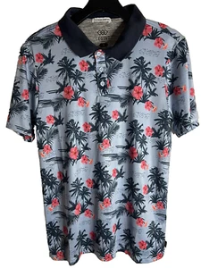 LEG3ND Mens Golf Polo Shirt Sz Small Extreme Stretch Blue - Picture 1 of 7