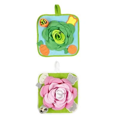 Small Animal Foraging Mat Pet Snuffle Pad for Bunny Hamster Guinea Pigs - Image 1 of 2