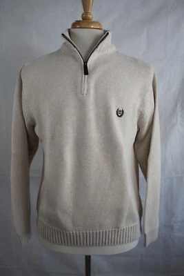 CHAPS Men's 1/2 Zip Cotton Mock Neck Sweater Pullover size XL - Image 1 of 4