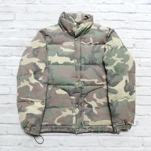 Vintage Sierra Designs Camo Quilted Puffer Down Jacket Made in USA Rare - Picture 1 of 24
