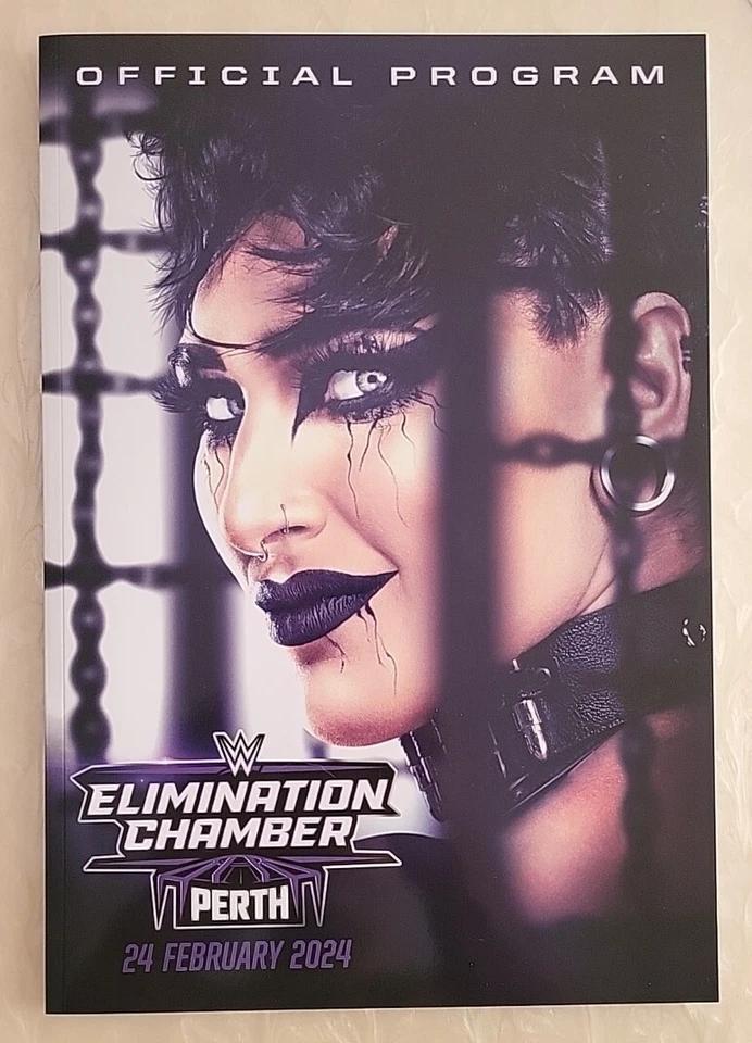 WWE Program Perth Elimination Chamber 2024 Rhea Ripley