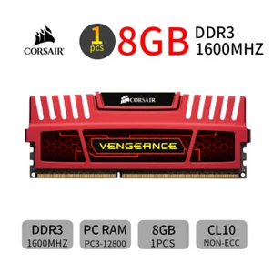 Corsair Vengeance 8GB DDR3 1600MHz CL10 PC3-12800U 240Pin DIMM PC Desktop Memory - Picture 1 of 4