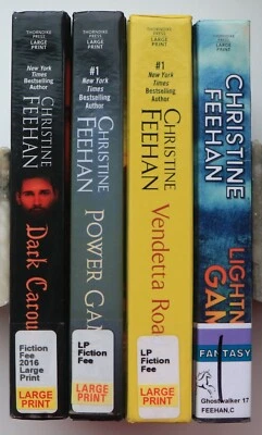 Lot of 4 Large Print Christine Feehan Paranormal Romance Hardback Books - Image 1 of 2