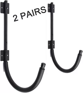 2 Pair of Kayak Canoe SUP Surf Snow Board Wall Mount Rack Storage Hook Hanger - Picture 1 of 8