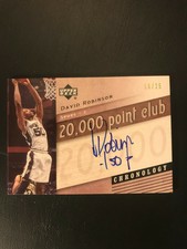 2006-07 Upper Deck CHRONOLOGY David Robinson 20,000 Point Club Auto 16/25  RARE!