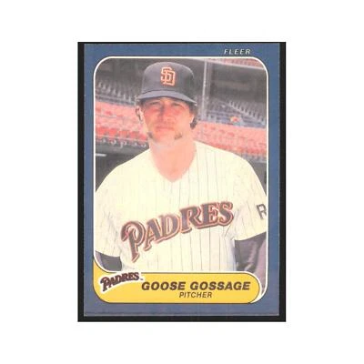 1986 Fleer Goose Gossage Padres #322 - Image 1 of 3