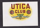 Ancienne  Grande Lytho  Cigare Label Bn133905 Utica Club
