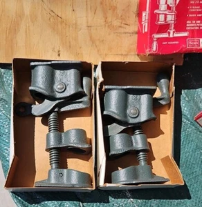 2 NOS Vintage Sears Craftsman Gluing Clamps 9-6674 ~ 3/4” Pipe New Unused USA!! - Picture 1 of 9