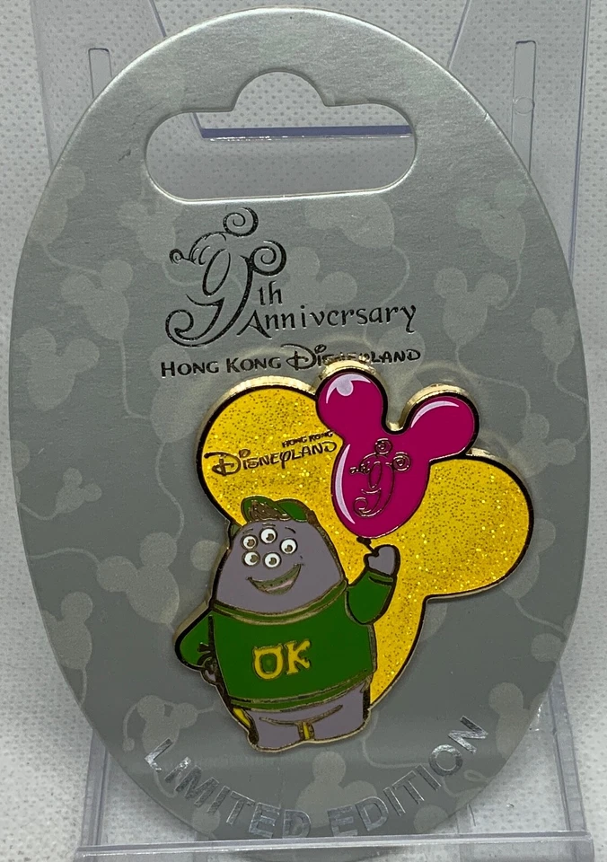 Prendedor Disney HKDL 9º Aniversario Scott Squibbles Monsters University LE 300 Foto 1 de 1