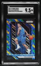 2018 Prizm Choice Blue Yellow & Green Jalen Brunson #250 SGC 9.5 Mint+ Rookie RC