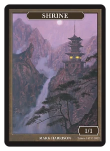 Shrine Token Artist Mark Harrison MTG Magic Tokens Go-Shintai of Life's Origin - Picture 1 of 2