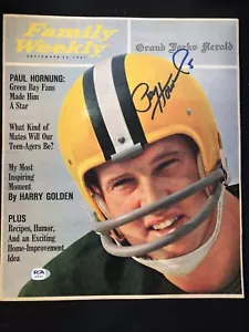 Paul Hornung Green Bay Packers HOF 1986 Signed Family Weekly Sept 1961 ~ PSA/DNA - Picture 1 of 8