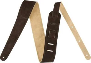 Genuine Fender� Reversible 2" Suede Strap, Brown/Tan 099-0691-021 - Picture 1 of 6