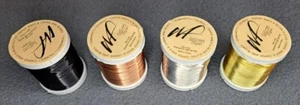 4 Pack Copper Wire - 22 Gauge Tarnish Resistant Silver Plated, Jewelry & Crafts - Picture 1 of 4