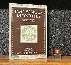 Moderne JAMES JOYCE ULYSSES Zwei Welten 1927 V3N1 Vintage Periodisches verbotenes Buch - Bild 1 von 19