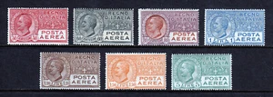 ITALIEN - SCOTT C3-C9 - 1926-28 LUFTPOST SET - MH - SCV $ 153 - Bild 1 von 2