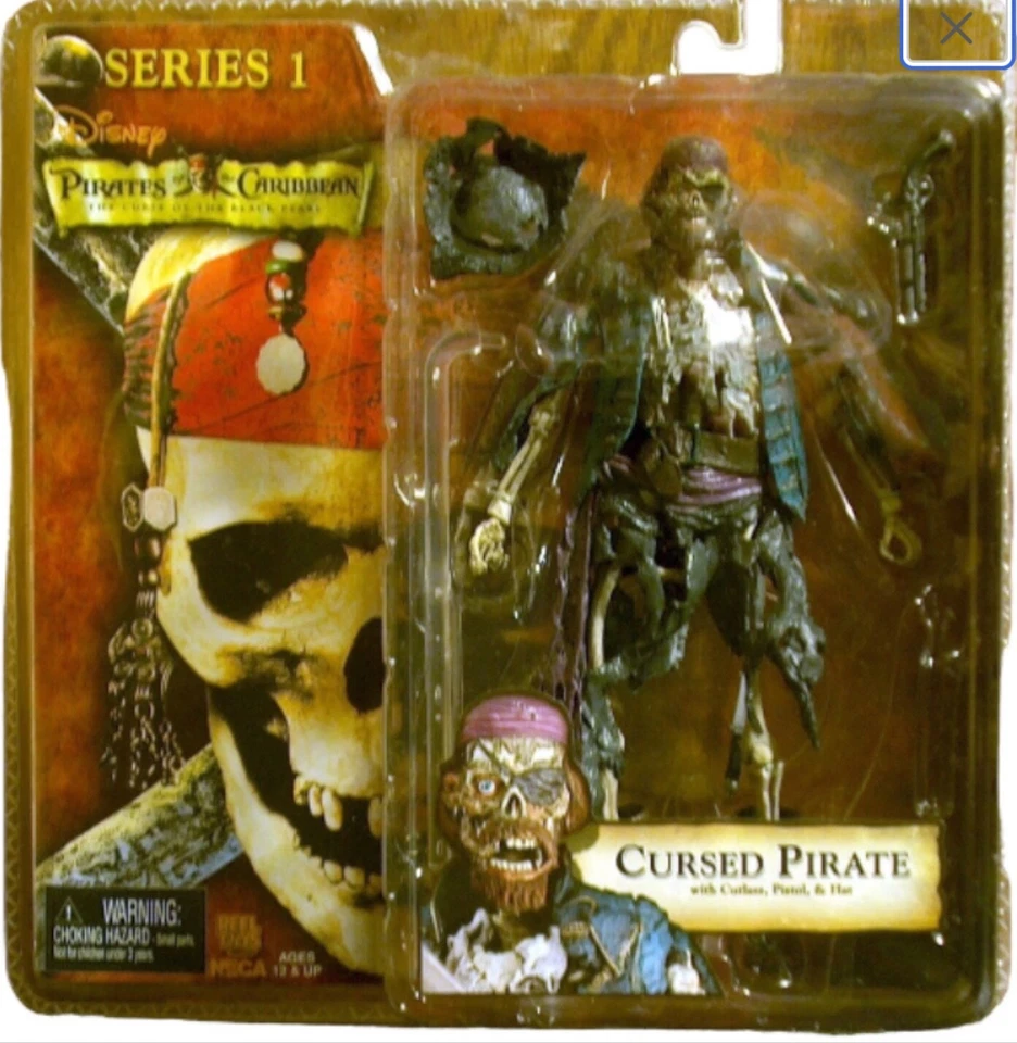 Pirates of The Caribbean Series 1 Skeleton Pirate 7in Action Figure NECA Toys