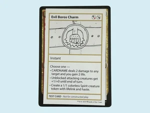 Evil Boros Charm- Test Card, Commander, Near Mint, MTG Magic The Gathering - Picture 1 of 1