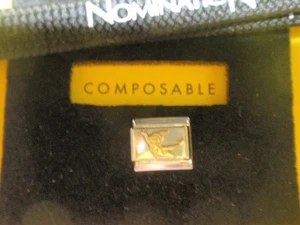 ** Genuine Nomination RARE PETER PAN GOLD/SILVER Charm  ** - Picture 1 of 2