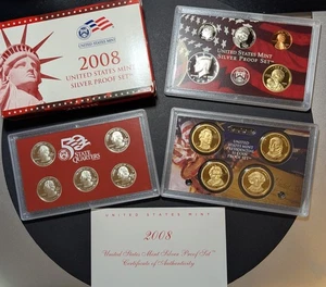 2008 Silver Proof Set a 14 piece Collection with COA - Picture 1 of 12