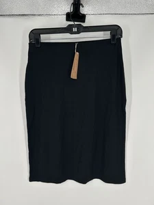 Gonna Skims adatta a tutti lunghezza ginocchio onice nera matita elasticizzata tinta unita XS - Foto 1 di 9