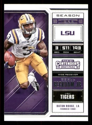 2018 Panini Contenders Draft Picks #77 Odell Beckham Jr. - Image 1 of 2