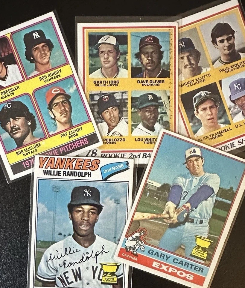 20 世纪 70 年代新秀明星。 Molitor、Trammel、Carter、Guidry、Whitaker、Randolph! — 第 1/4 张图片