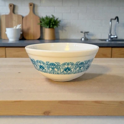 Pyrex ~ 2,5 quartos ~ 8,75" diâmetro tigela de mistura ~ forno ~ azul horizonte ~ 403 - Imagem 1 de 3