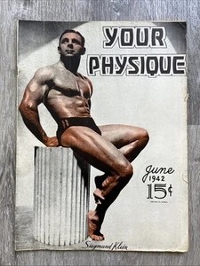 Joe Weider YOUR PHYSIQUE Bodybuilding Magazine SIG KLIEN MAY JUN 1942 VOL 2 NO 4 - Picture 1 of 14