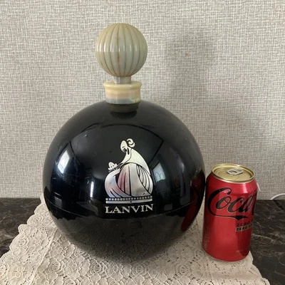 Super Rare Vtg. Lanvin Perfume 13" Store Display Factice Plastic Lidded Bottle - Image 1 of 4