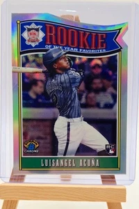 2025 Bowman LUISANGEL ACUNA Chrome Rookie Of The Year Favorites RC #ROY-4 Mets - Imagen 1 de 2