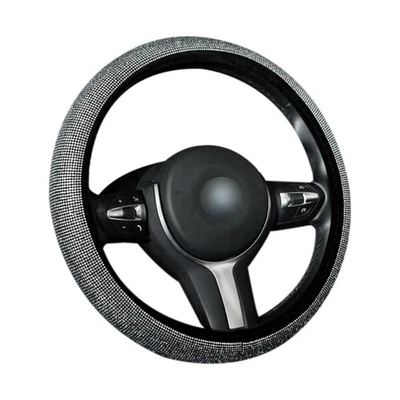 Strass AutoLenkradbezug Lenkrad Abdeckung Lenkradhülle Glitzer Lenkradbezug 38cm - Bild 1 von 4