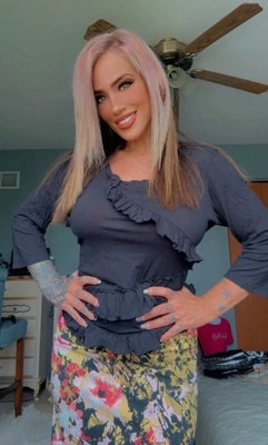 Daisy Fuentes Moda Top Black Onyx Ruffle Accents 3/4 Long Sleeves Womens Sz XL - Image 1 of 4