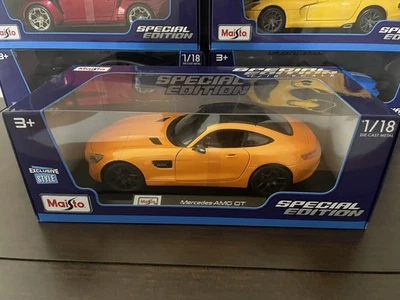 Nuevo en caja 1:18 Mercedes-Benz AMG GT metálico naranja exclusivo Foto 1 de 4