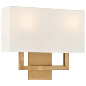 Access Lighting 64062LEDDLP/WH Mid Town 2 Light 13" Tall LED Wall - Antique - Picture 1 of 11