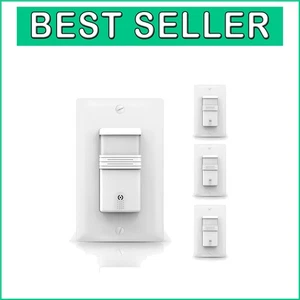 Smart Home Ready - 3-Way Motion Sensor Switch with Adjustable Settings, 4 Pack - Picture 1 of 9